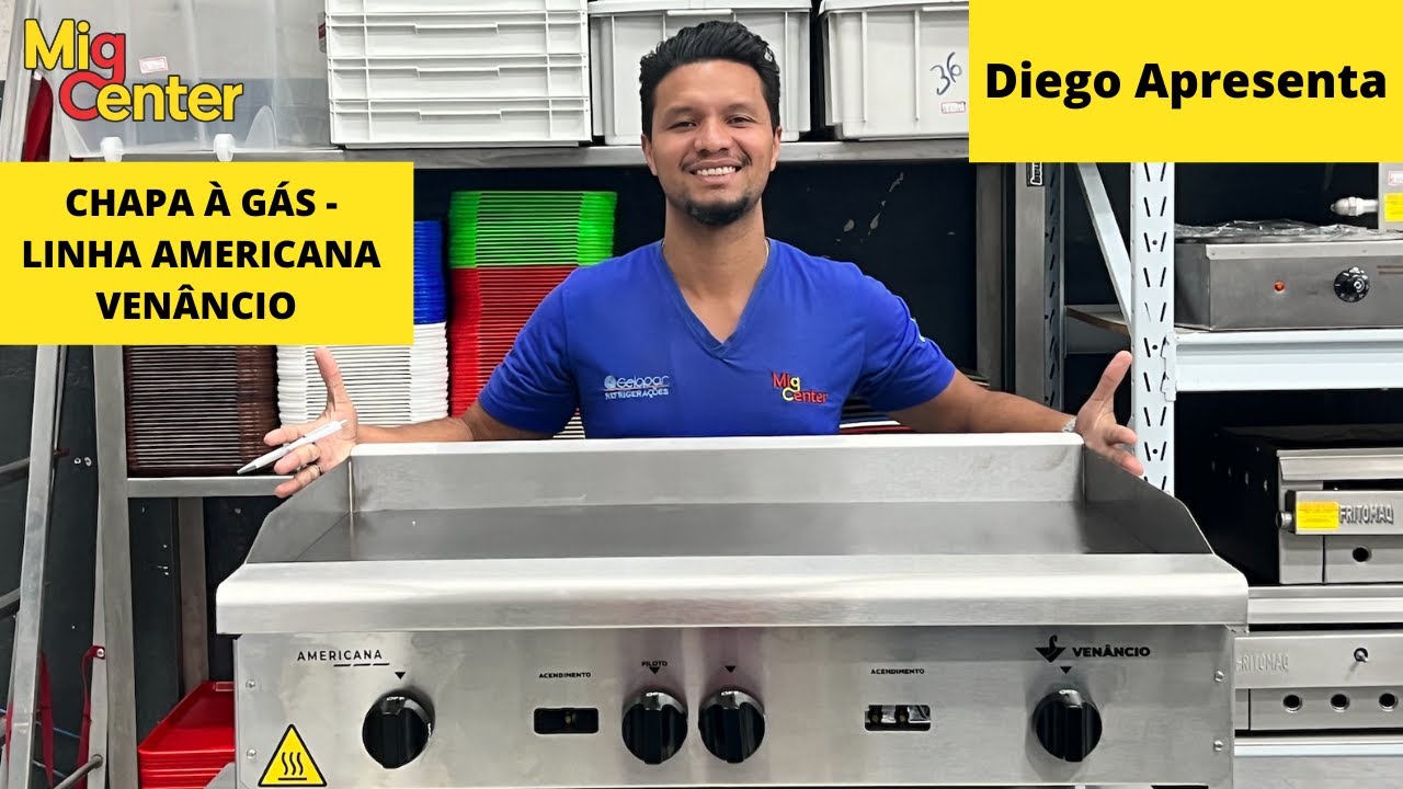Chapa à Gás Linha Americana Venâncio - Diego Apresenta - Mig Center
