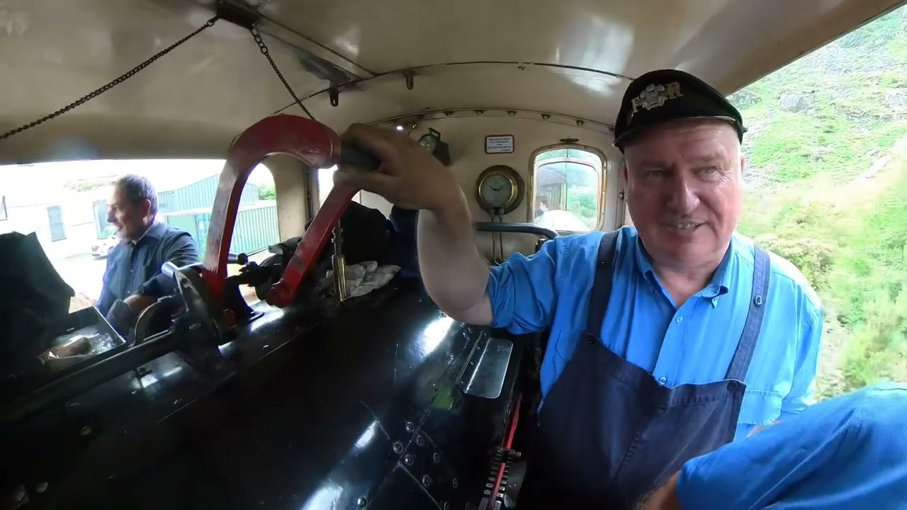 Ride in the cabin of a Double Fairlie steam locomotive - The David Lloyd George