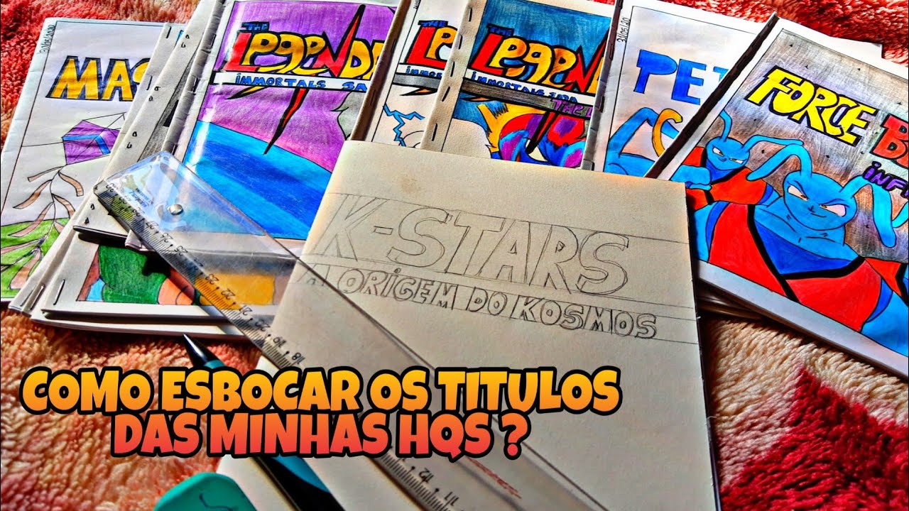 COMEÇANDO SUA HISTÓRIA EM QUADRINHOS DO ZERO! COMO ESBOÇAR OS TITULOS ?