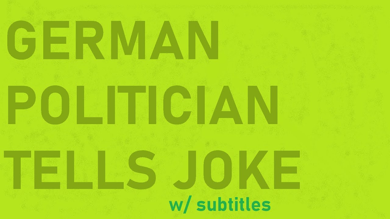 German Politician Tells Joke (Gregor Gysi) [Subtitles]