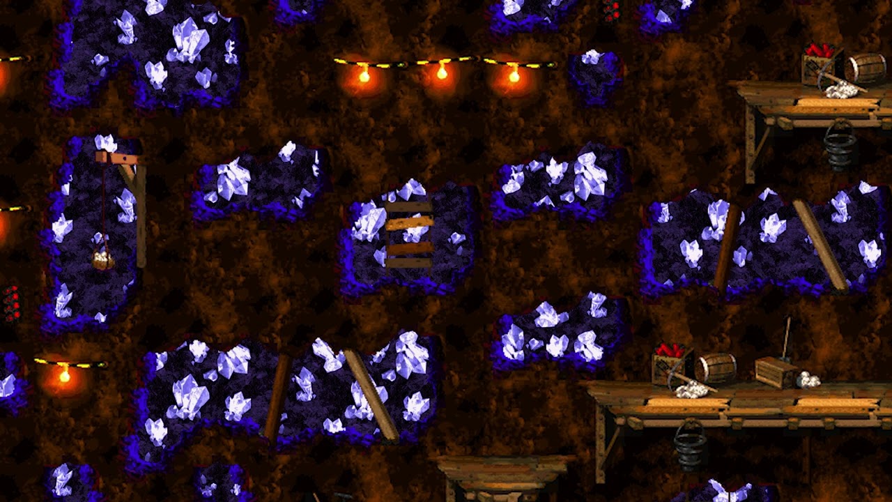 SNES - Donkey Kong Country 2 - Mining Melancholy