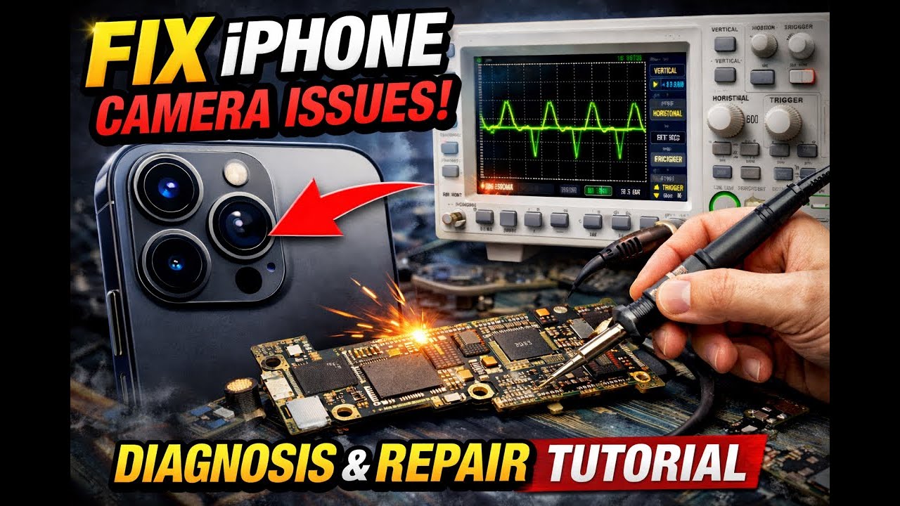 iPhone Camera Not Working? Board-Level Diagnosis with Oscilloscope (Step-by-Step Repair)
