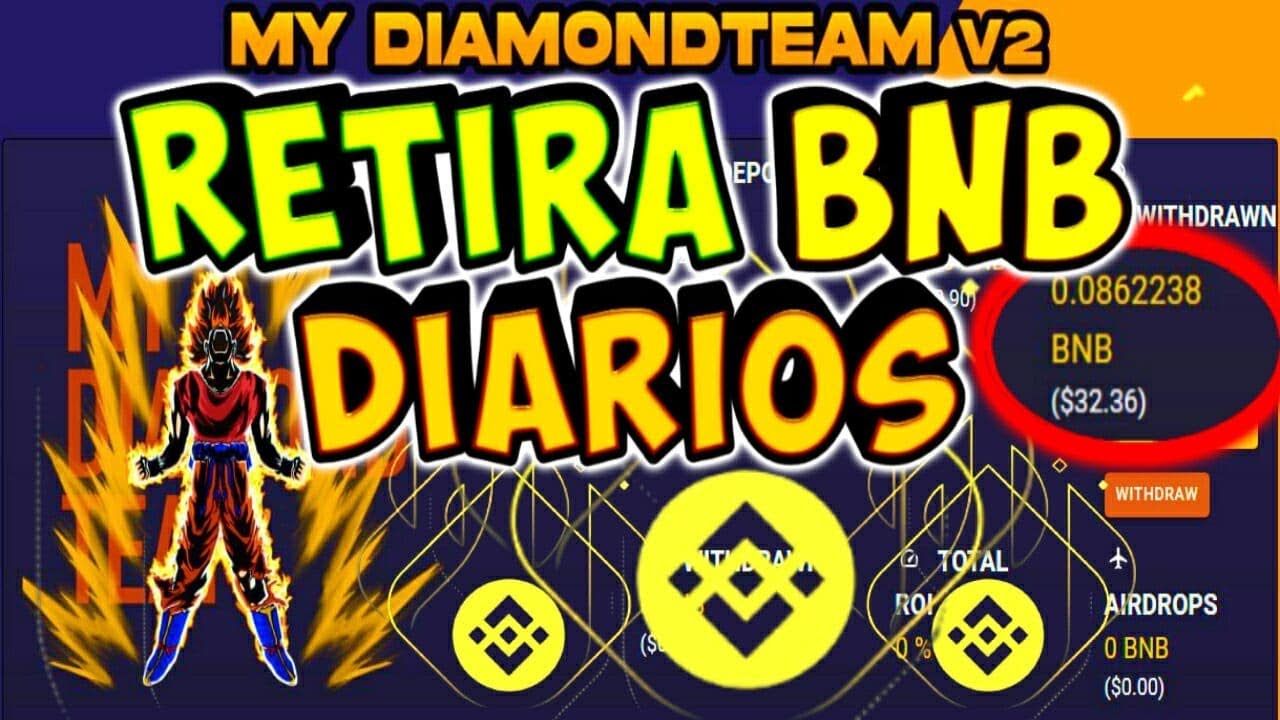 MY DIAMOND TEAM V2 1.5% DIARIO EN BNB 💹 LO MEJOR PARA INGRESOS PASIVOS REVISION COMO GANAR DINERO my