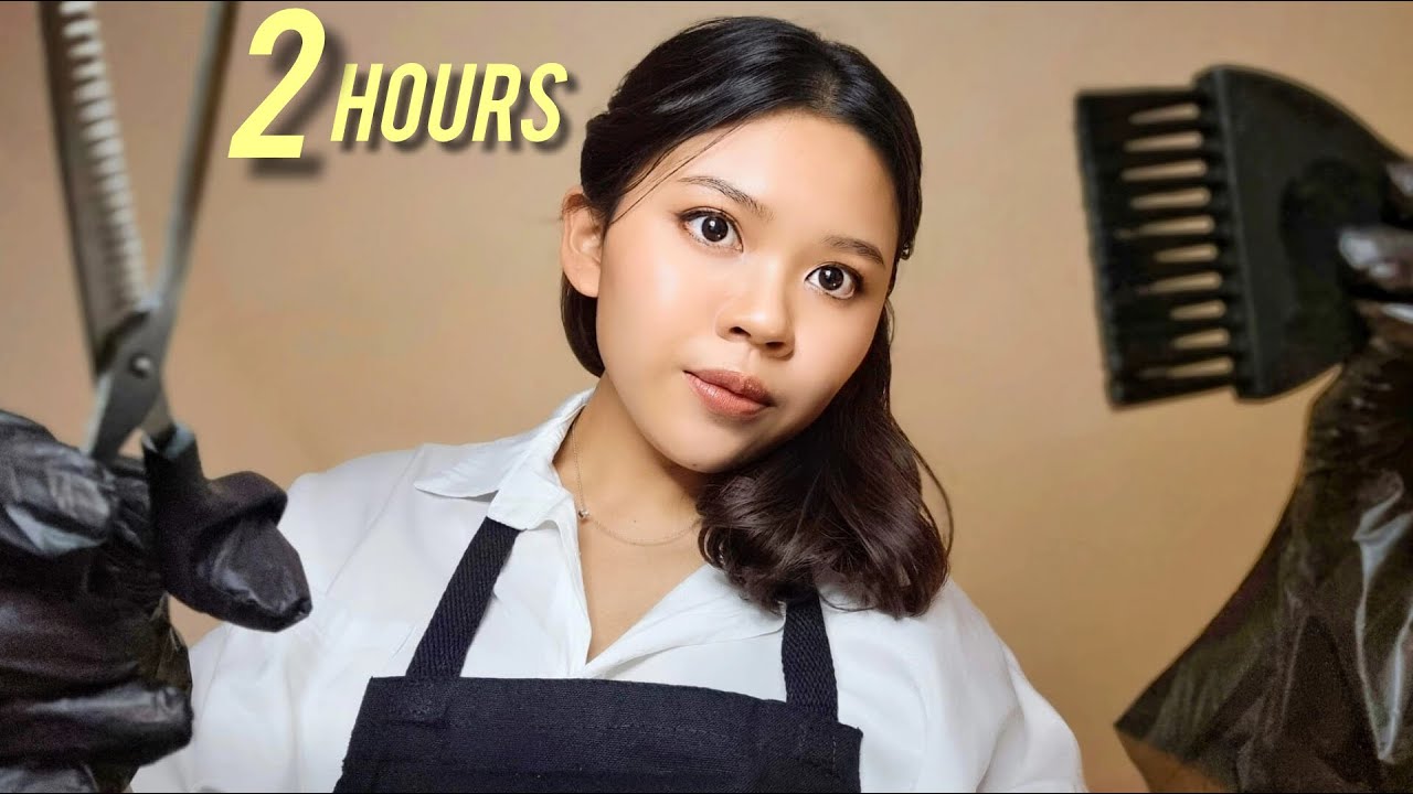 ASMR 2 HOURS The Best of Hair Salon 💇&zwj;♀️ ร้านทำผมดูแลคุณอย่างดีที่สุด 2 ชั่วโมงเต็ม