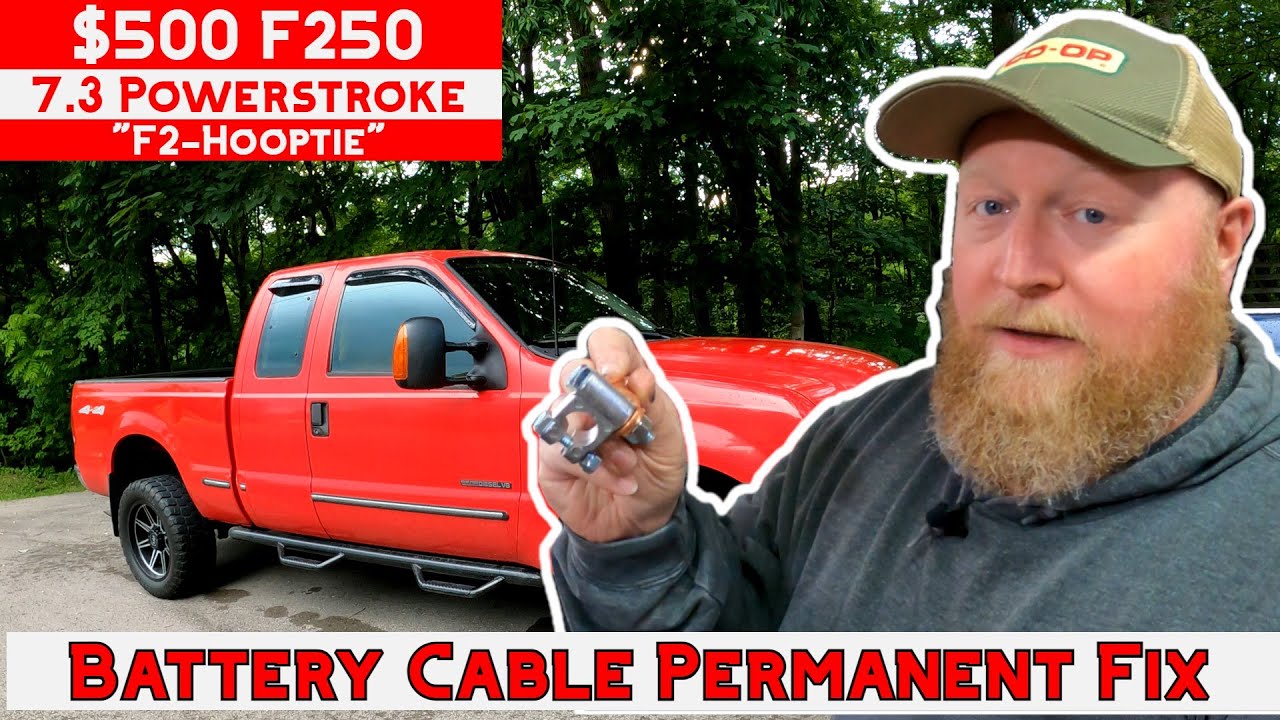 $500 Ford 7.3 SUPERDUTY Powerstroke Battery Cable Fix - Easy Cheap and Permanent