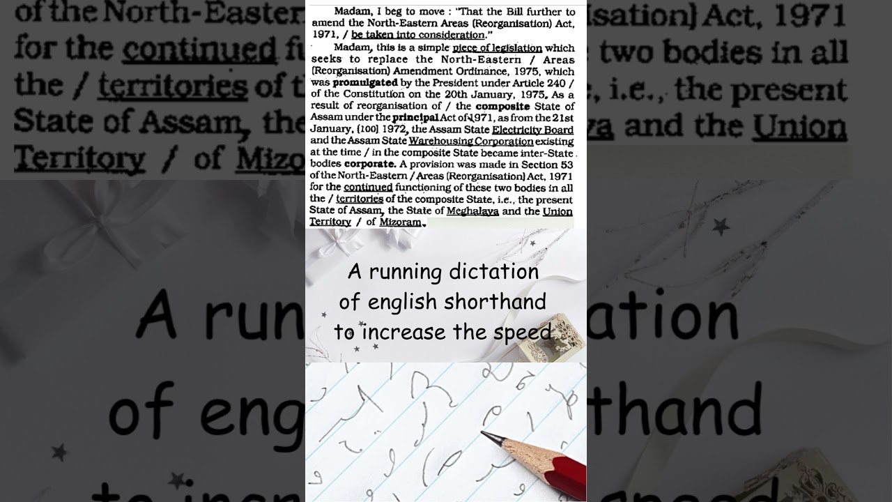 #7 Running Dictation to boost the shorthand speed #1minseries #105wpm #steno #typingspeed #110wpm