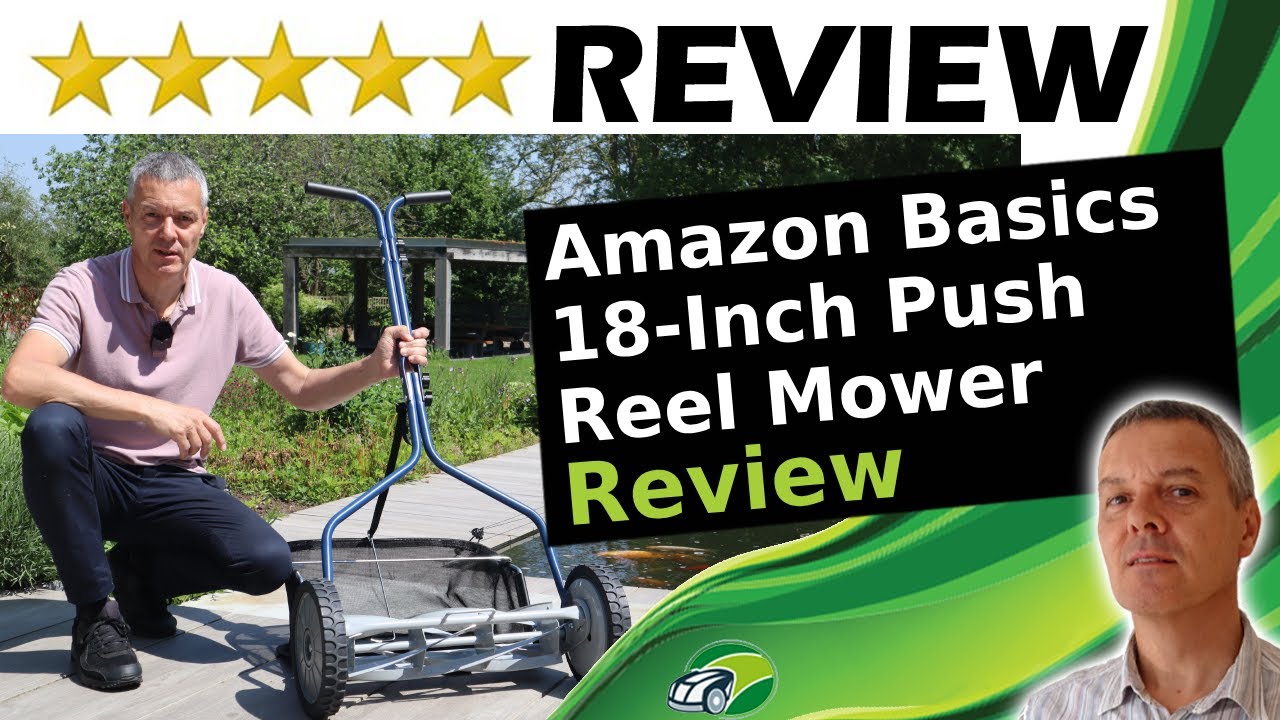 Обзор 18-дюймовой газонокосилки с 5 лезвиями Amazon Basics