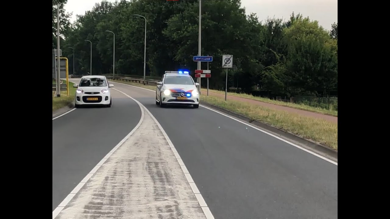 [Spookrijdende] PRIO 1 Politie B-Klasse 2020 met spoed naar een onbekende  melding in Brandevoort