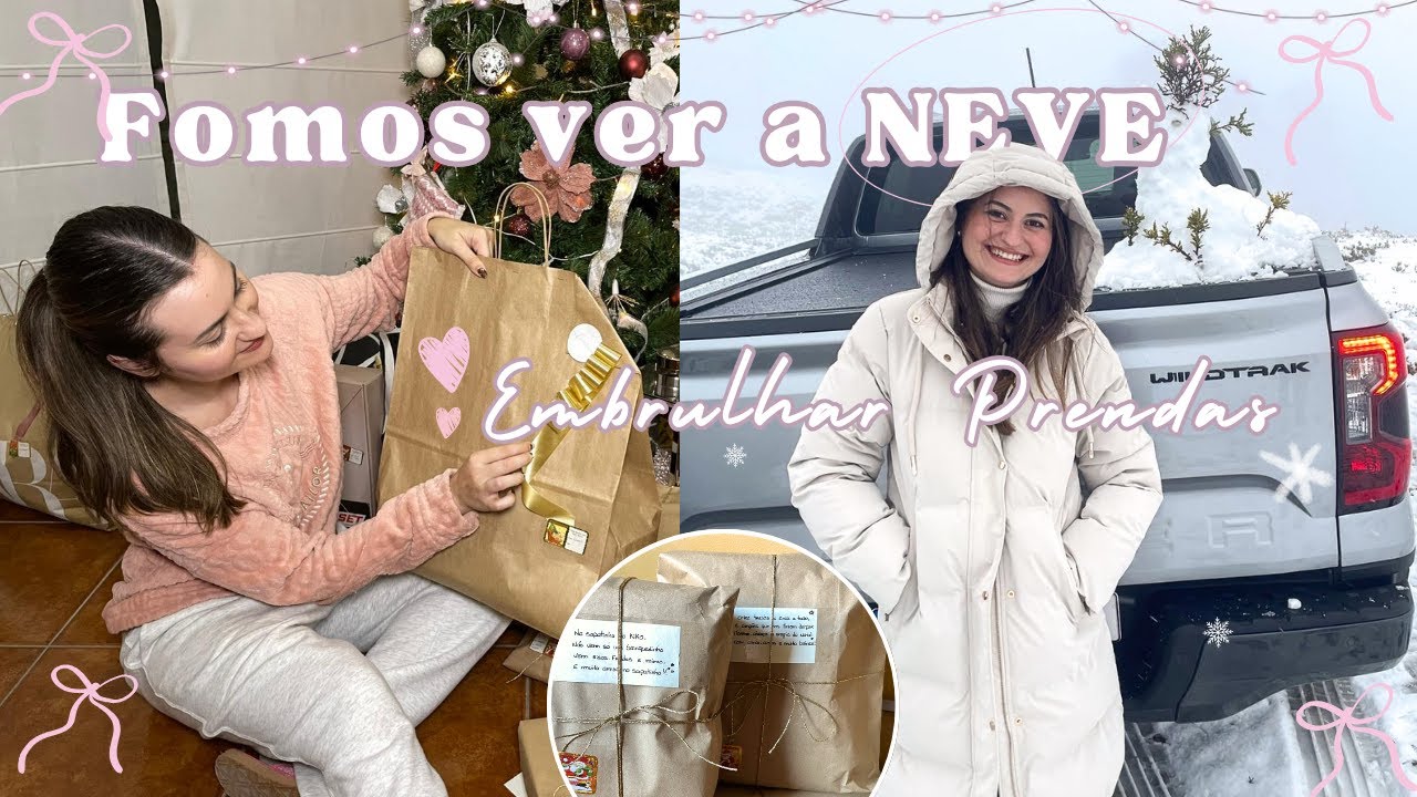 Embrulhar prendas + um dia INESPERADO na neve!🎁❄️ #vlogmas #natal