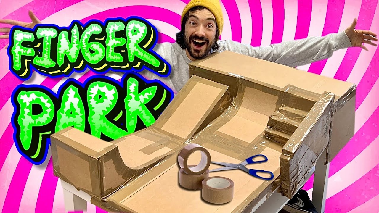 Fabricamos un FINGER SKATE PARK DE CARTON / DIY
