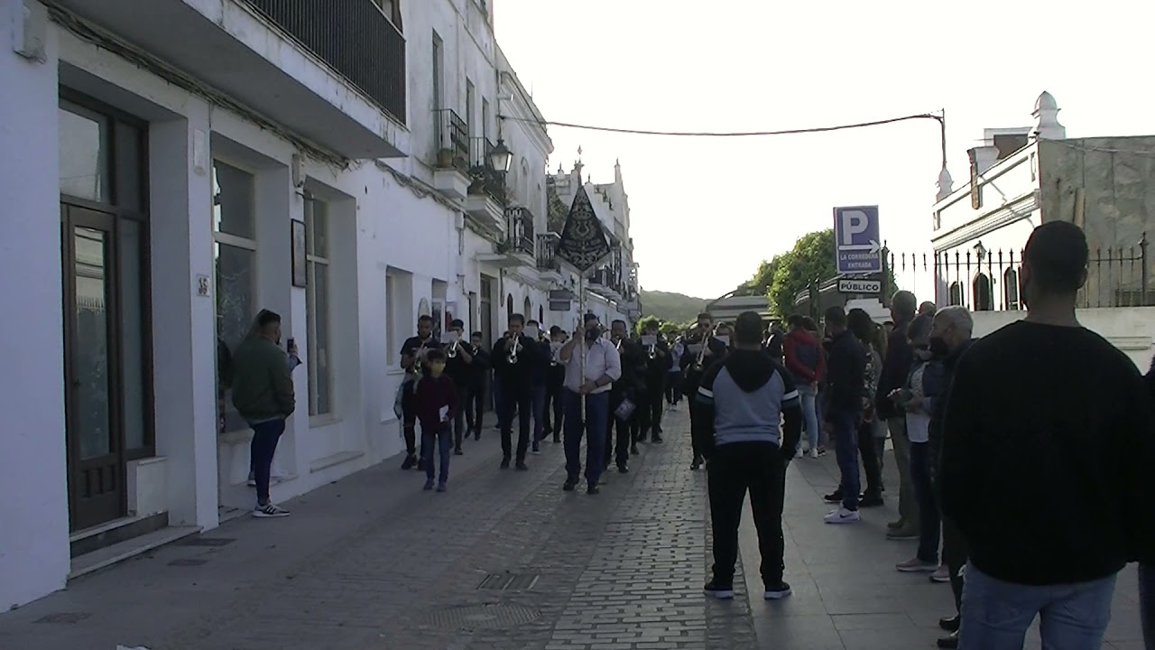 Pasacalles Viernes Santo Vejer 2021.  La Saeta. AM Virgen de la Oliva