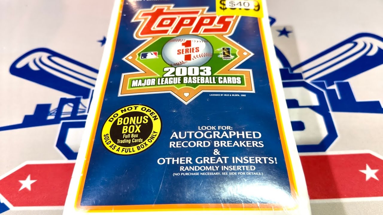 2003 TOPPS SERIES 1 BOX OPENING!  (Throwback Thursday)