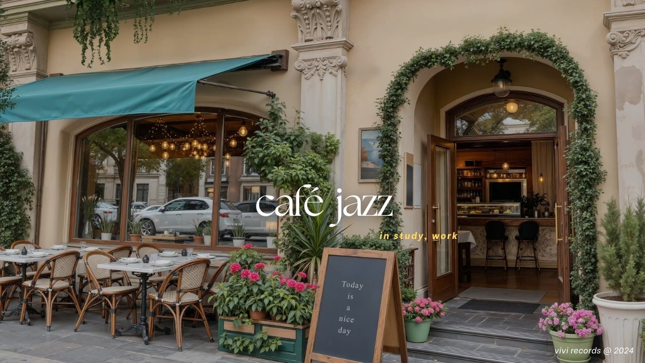 Tranquil Café Jazz Melody - Smooth Jazz Piano with Birdsongs for Work, Study and Reading