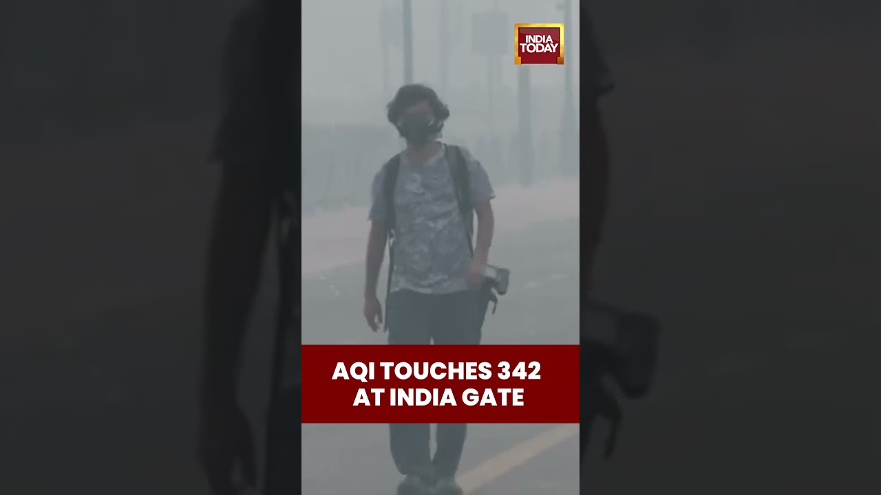 Air Quality Index Around India Gate Recorded At 342 | Delhi Air Pollution Today