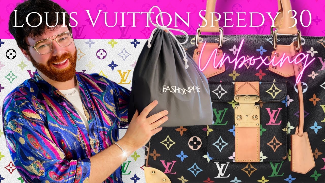 Распаковка Louis Vuitton Multicolore Speedy 30 | Распаковка Fashionphile 2022 | Распаковка Louis ...