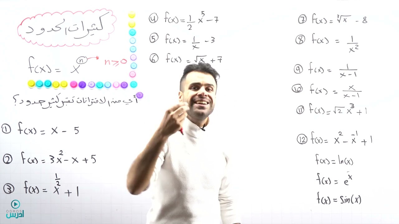 الحصة التأسيسية الاولى (كثيرات الحدود _جيل 2006) - الأستاذ منذر أبو عواد