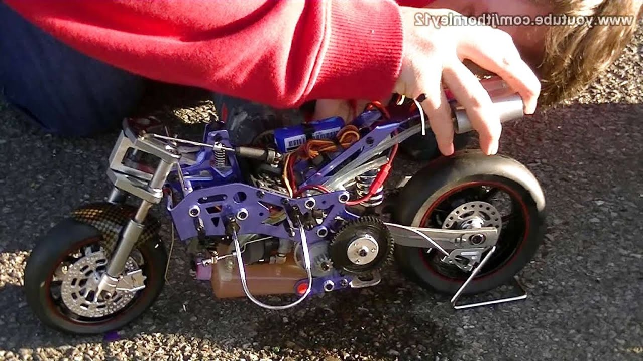Первый запуск радиоуправляемого мотоцикла Hobbyking Nitro