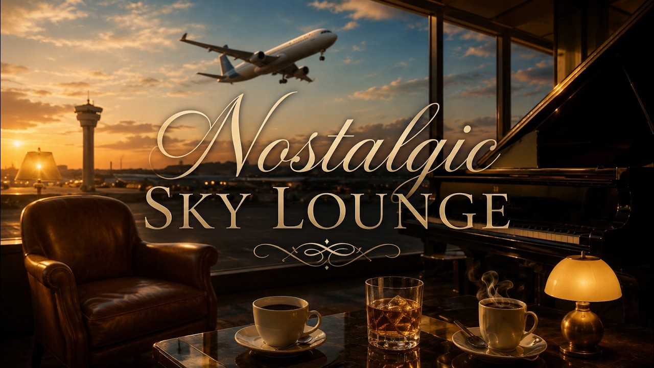 Airport Lounge Music for Relaxing Travel | Nostalgic sky Lounge