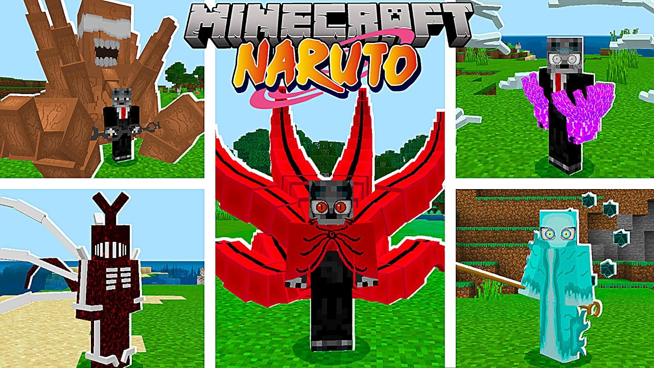 *NOVO* ADDON DE NARUTO CRAFT 4.5 COM BÁRYON DA KURAMA, GEDO MAZO E SUSANOOS NO MINECRAFT!!