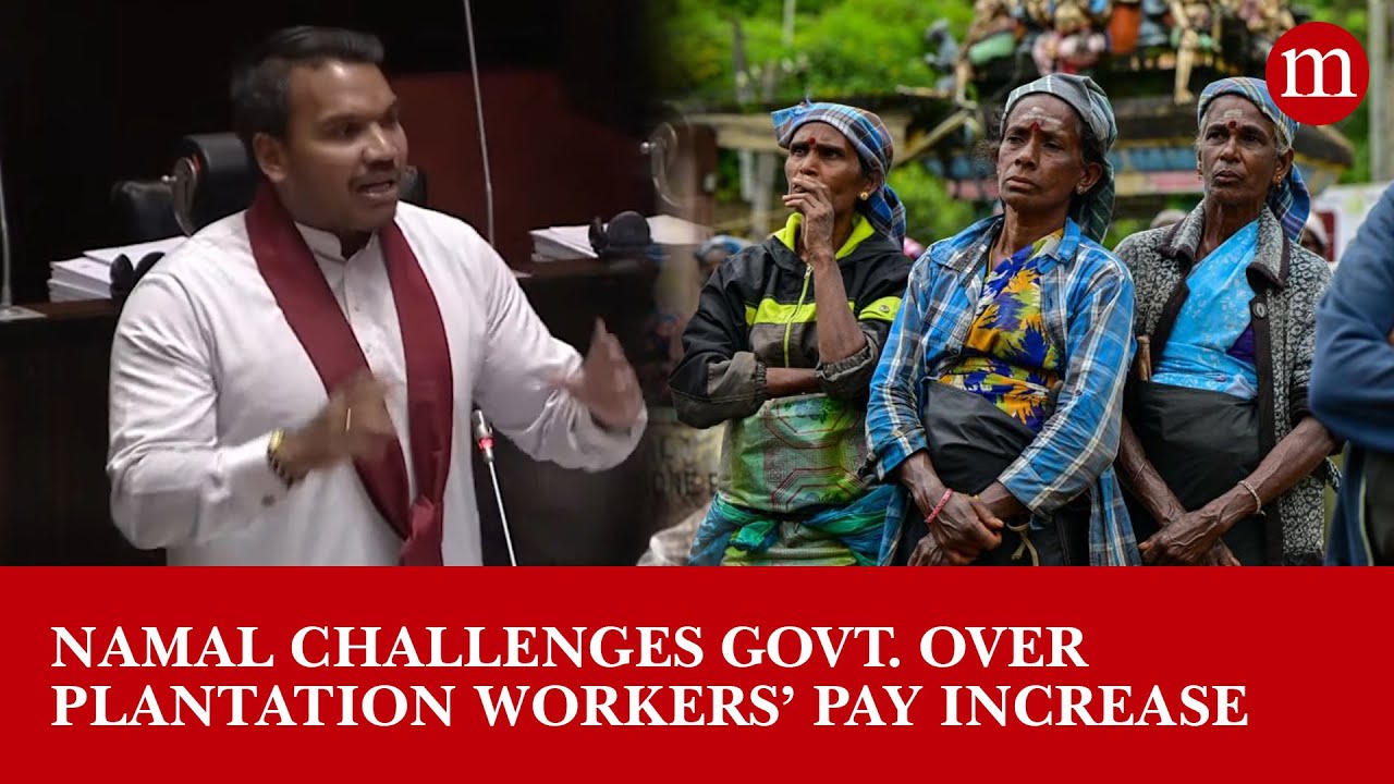Namal challenges Govt. over plantation workers&rsquo; pay&nbsp;increase | The Morning