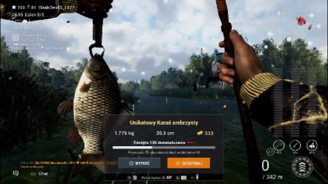 Fishing Planet - Rzeka Dnipro - Unikatowy Karaś Srebrzysty