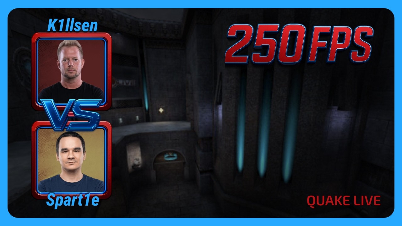 k1llsen vs Spart1e | 250FPS Quake Season 4 | BO3 | Quake Live