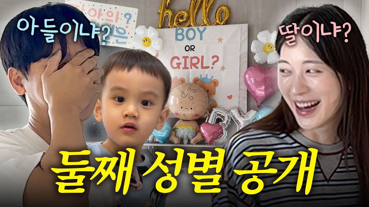 [VLOG] 드디어 공개❗️아들일까요, 딸일까요? (젠더리빌)