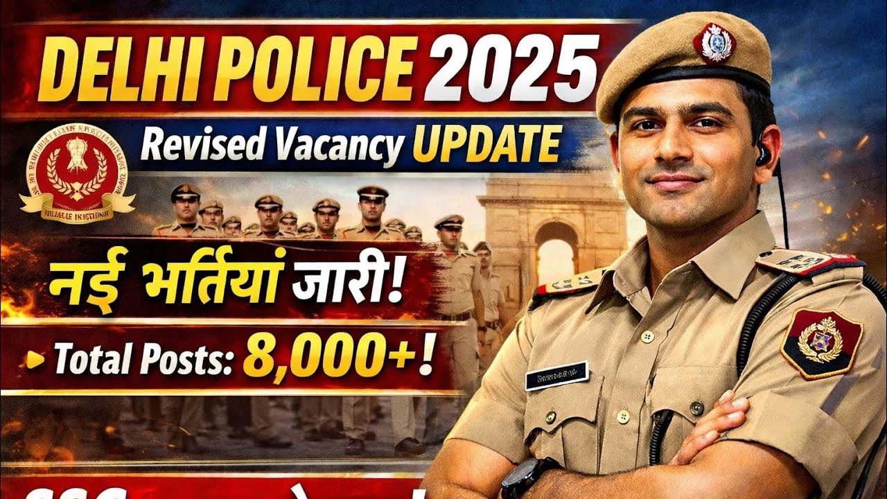Delhi Police Bharti Vacancy Updated 😍