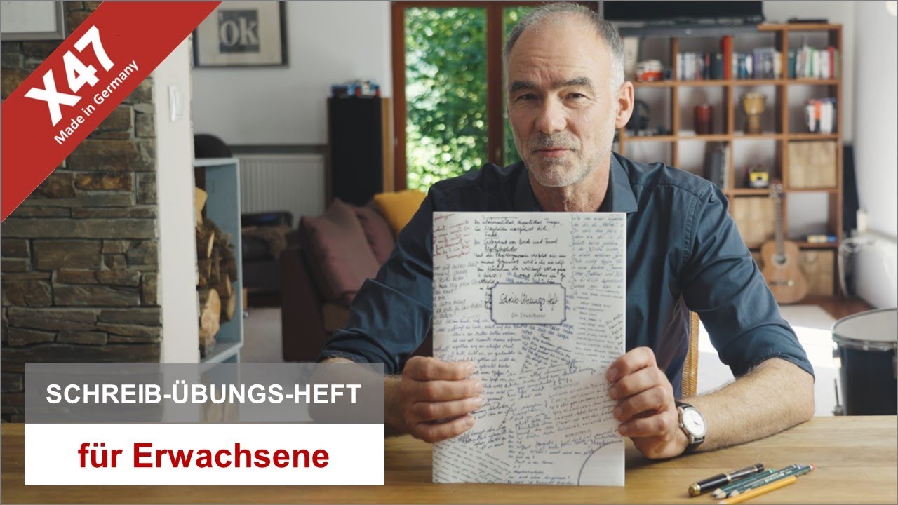 X47 | Handschrift / Unterschrift verbessern - das Schreibübungsheft für Erwachsene (X47-088)