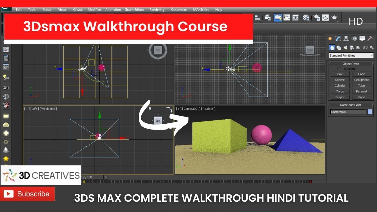 3dsmax walkthrough complete course #3dsmaxtutorials