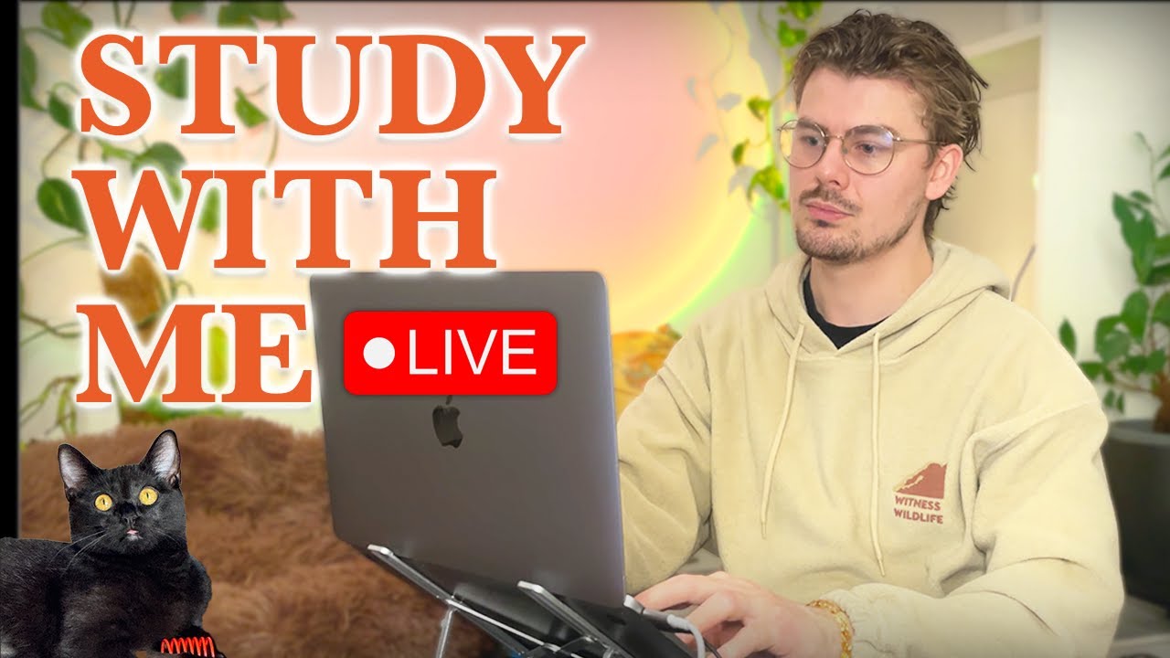 Study With Me LIVE 🚀 10-HOURS — Deep Focus (50/10 Pomodoro) | Cozy UK Rain, No Distractions!