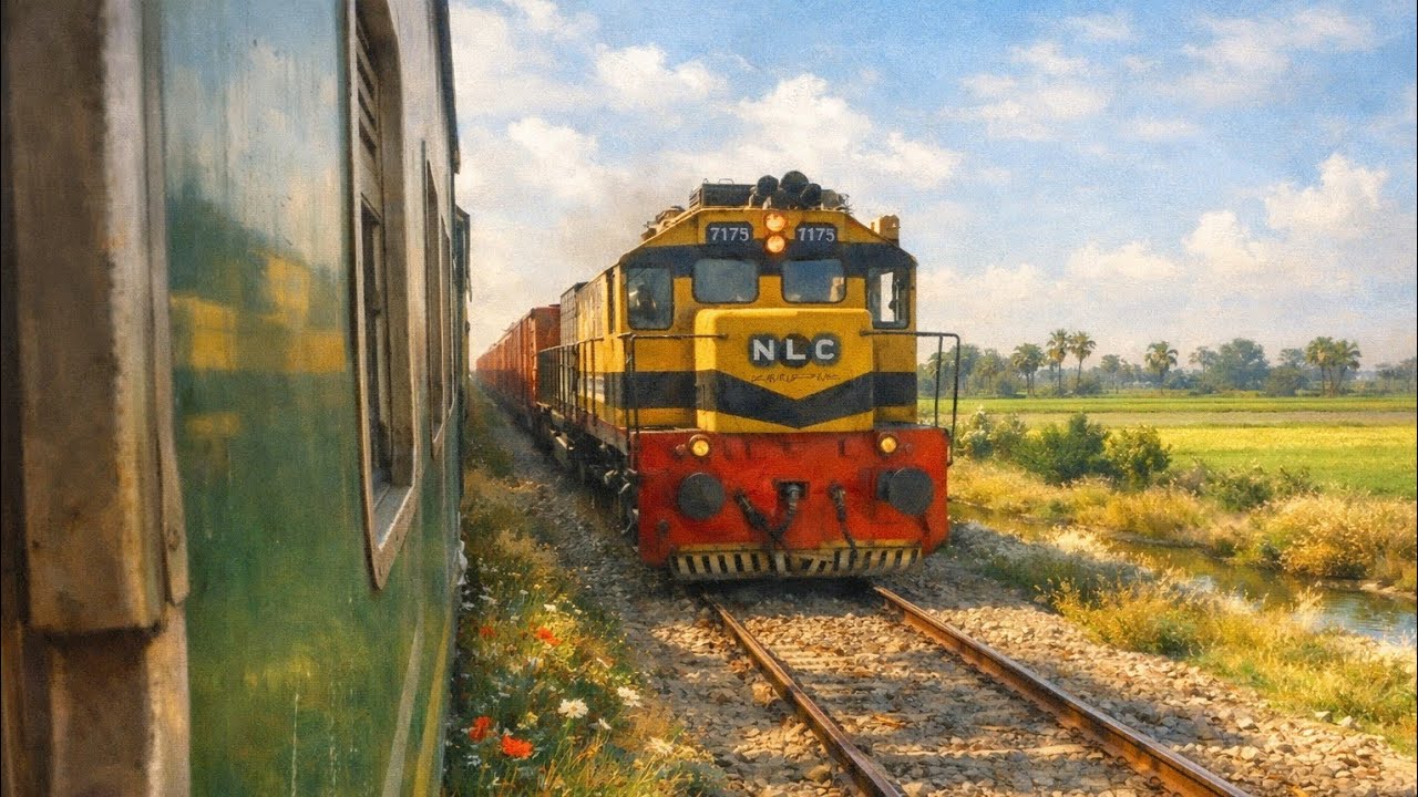 3 Freight Trains On Parallel Track's in Country Side l 1 Frame 3 Freight Trains Cross🤞 l Subscribe l