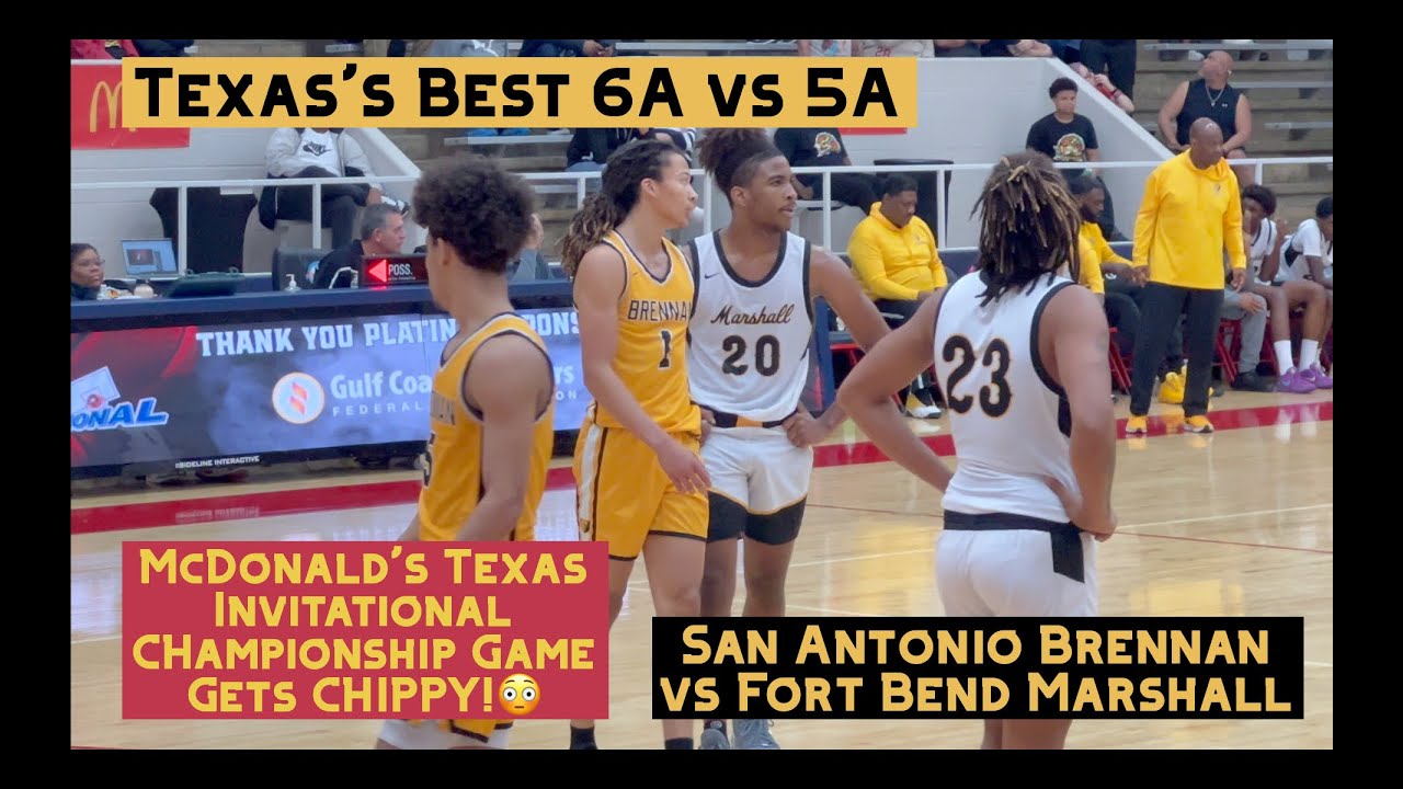 San Antonio Brennan vs Fort Bend Marshall | Texas's Best 5A vs 6A Showdown Gets CHIPPY! 😳