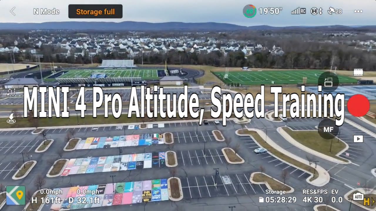 DJI MINI 4 Pro Altitude, Speed Flight Training, Testing - How To