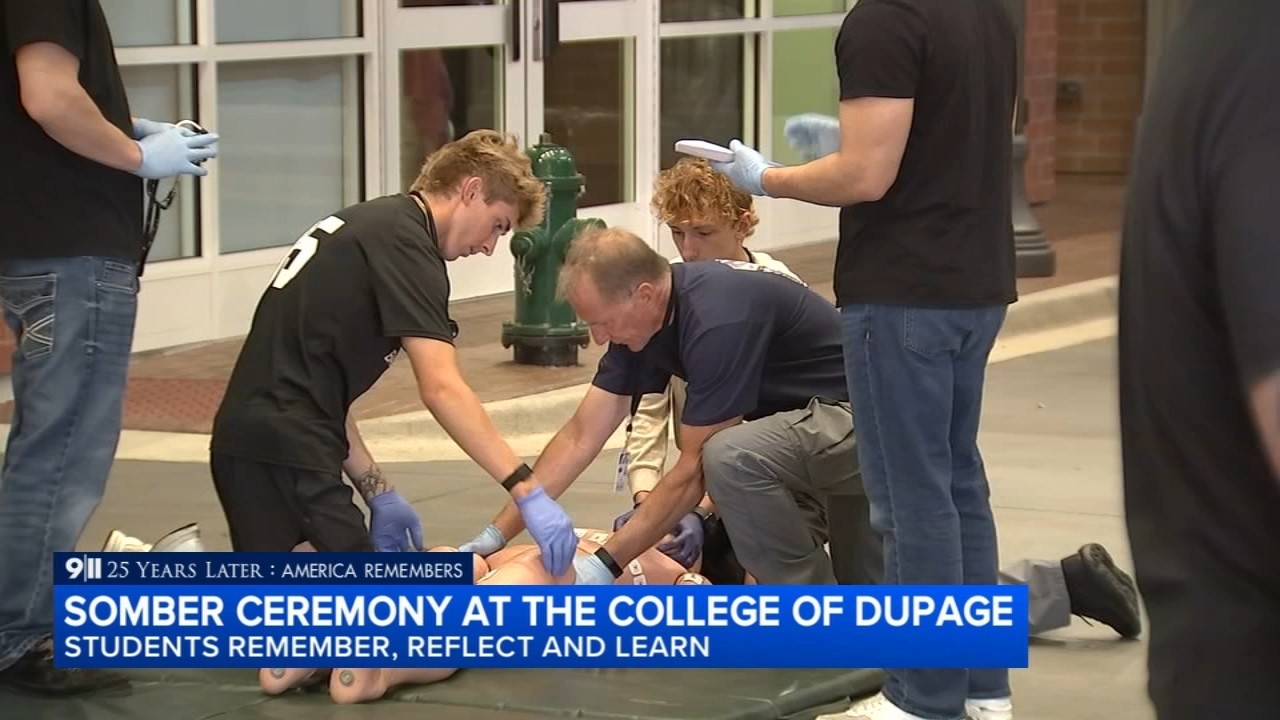 College of DuPage ceremony honors 9/11 victims and teaches new generation of first responders
