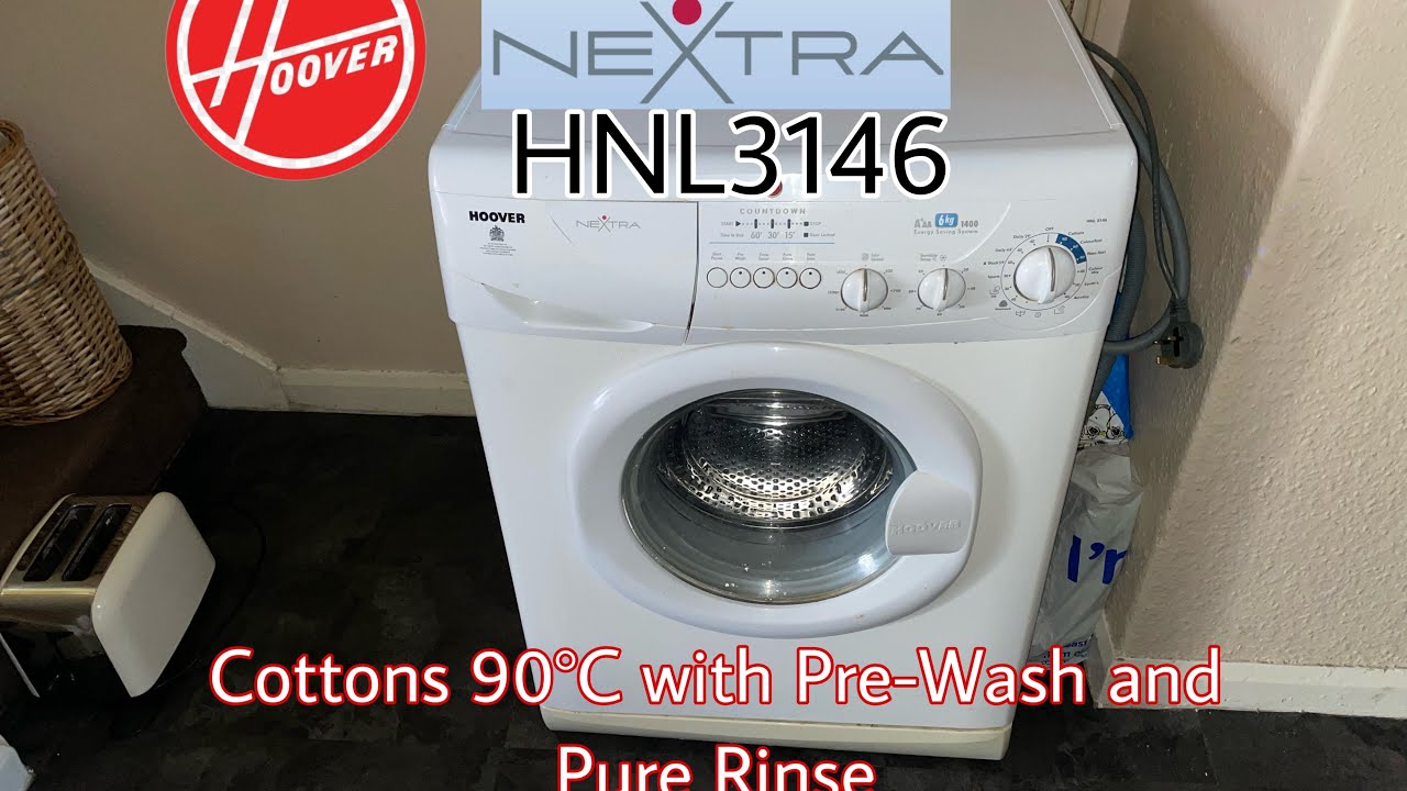 Hoover NeXtra HNL3146 - Cottons 90ºC + Pre Wash and Pure Rinse