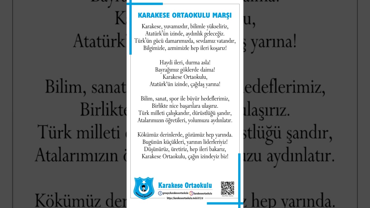 Karakese Ortaokulu Marşı-2025