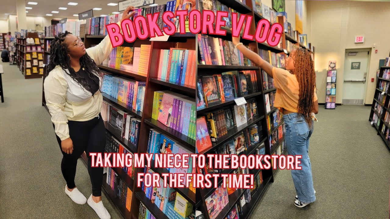 *bookstore vlog* My nieces first time at a bookstore!