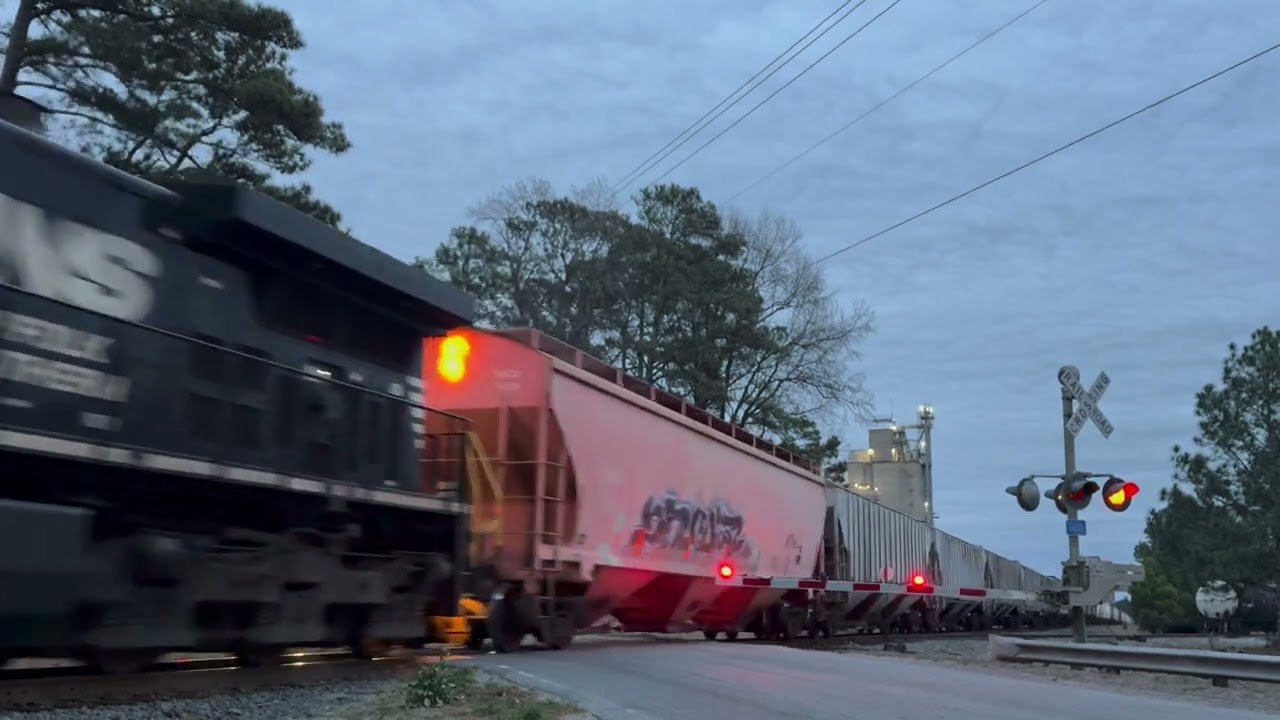 NS 60V Passing The Goldsboro Mill As They Head On West To Cicero IL