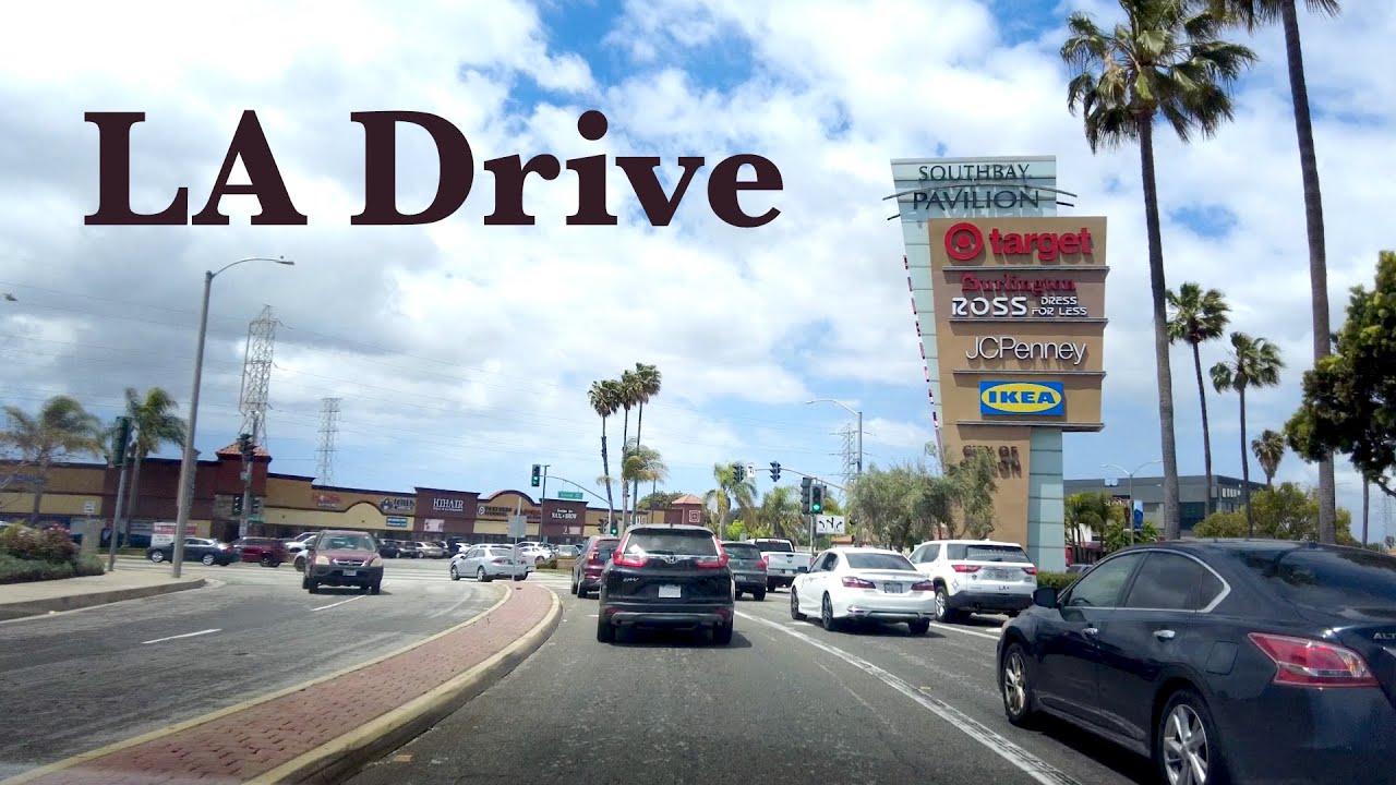 Los Angeles Drive 4k -A Relaxing Drive Under Cloudy Skies