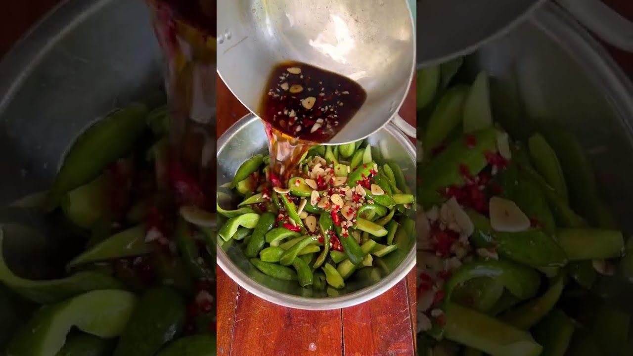M&oacute;n t&ocirc;m thẻ hấp bầu, dưa leo ng&acirc;m nước tương với c&ocirc;ng thức thơm ngon #monngonmientay#Amthucmelam