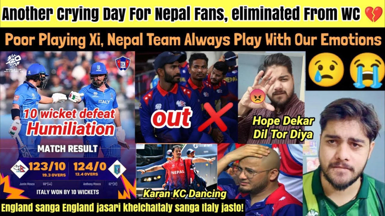 Italy Beat Nepal By 10 Wickets, Nepal Out From T20 WC 2026?