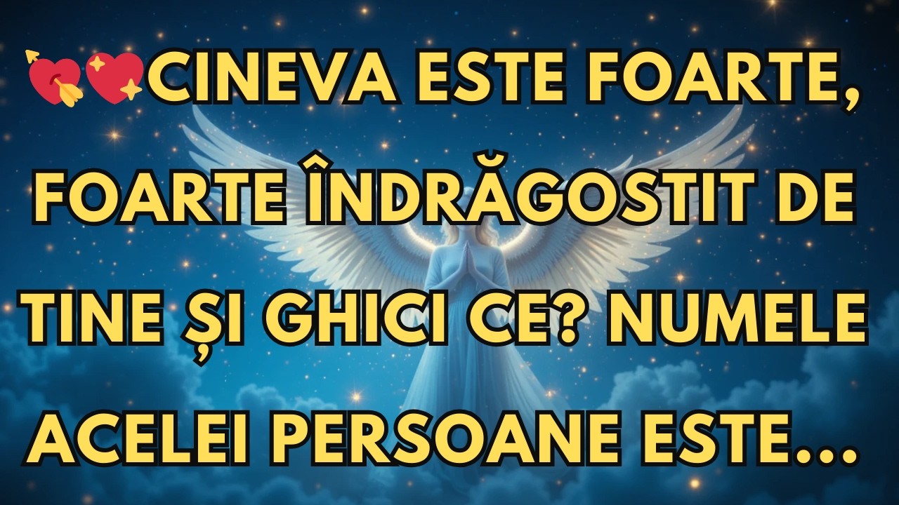 CINEVA ESTE FOARTE, FOARTE ÎNDRĂGOSTIT DE TINE ȘI GHICI CE  NUMELE ACELEI PERSOANE ESTE