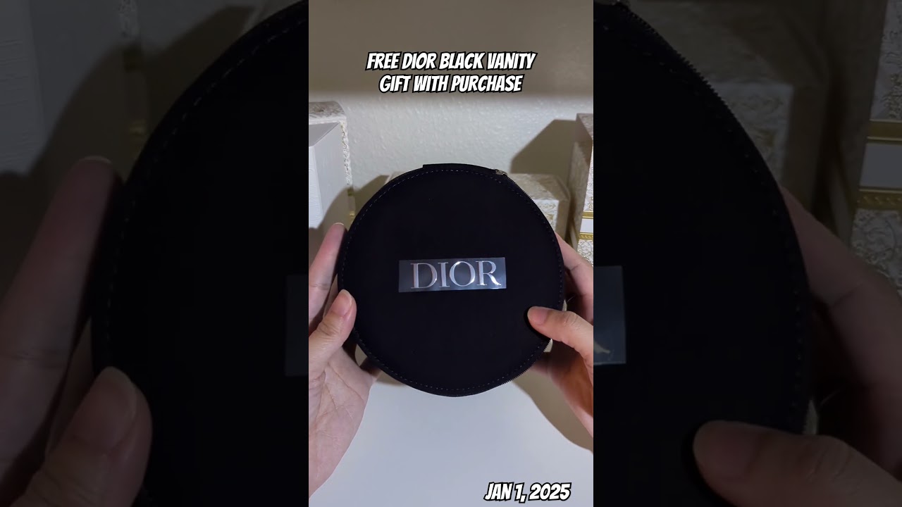 Free Dior vanity with mirror gift with purchase of $135 beauty. No code needed from Bloomingdales