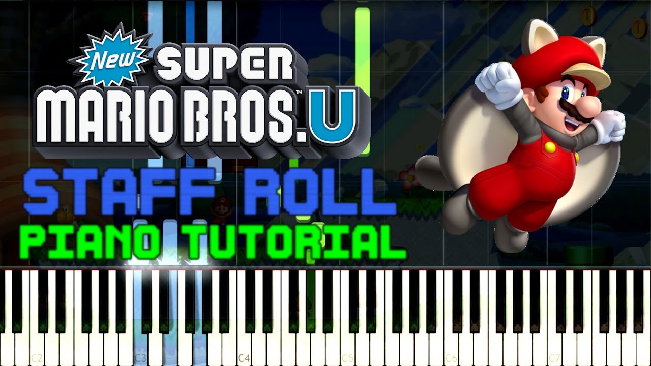 New Super Mario Bros. U - Staff Roll - Piano Tutorial