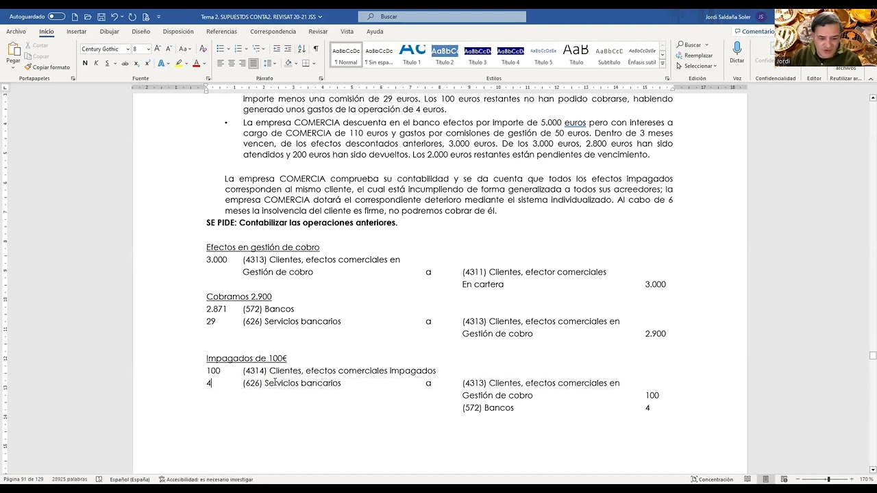 CFUB60. Créditos comerciales - Supuesto 2