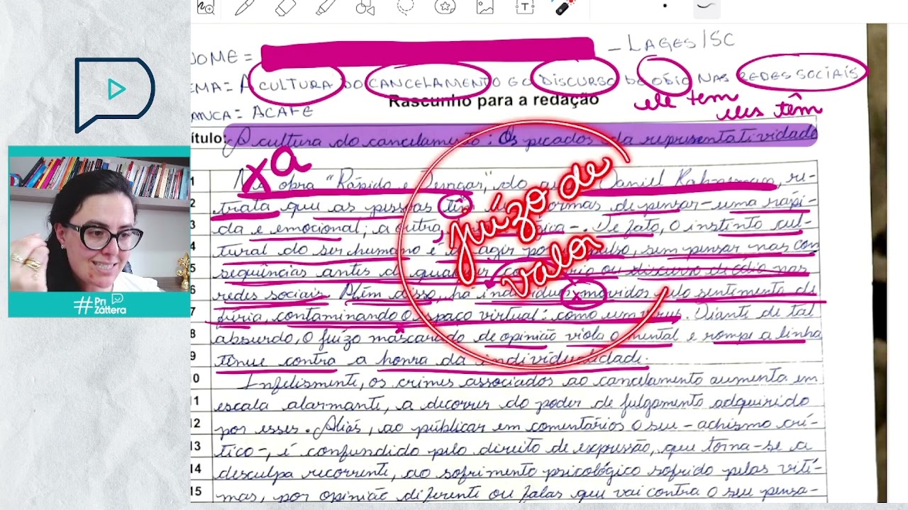 REDAÇÃO ACAFE SOBRE A CULTURA DO CANCELAMENTO