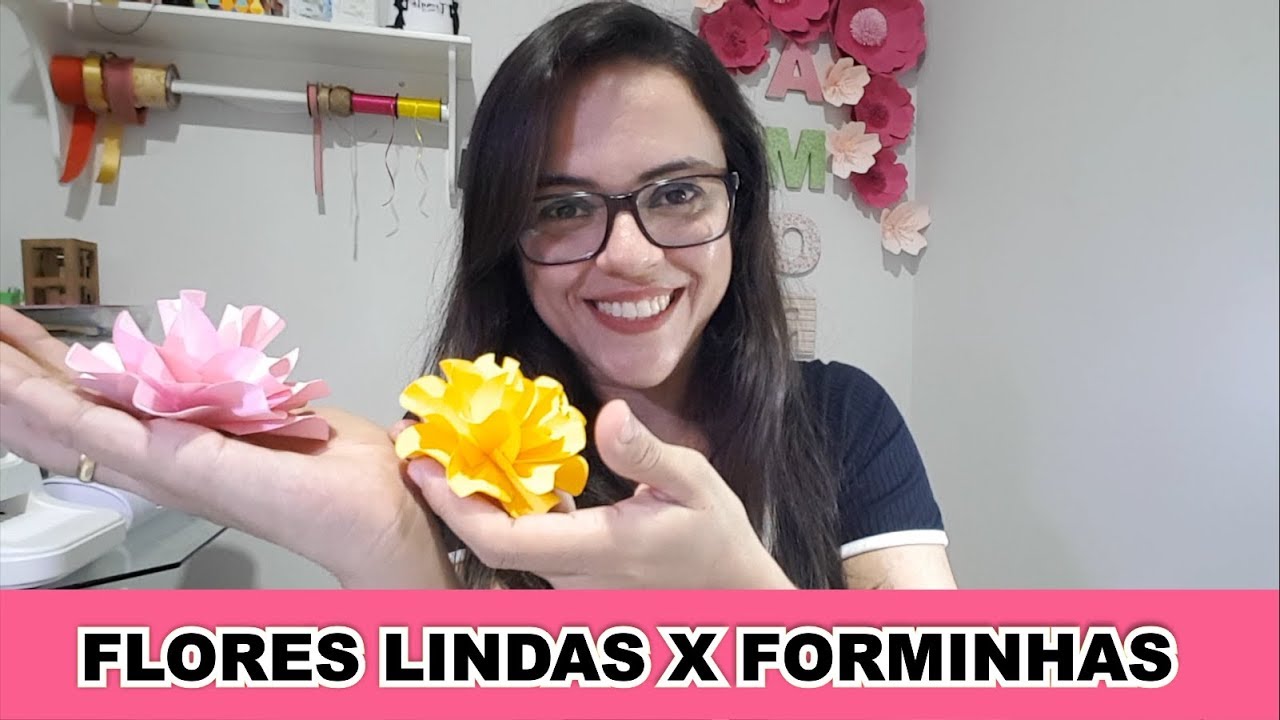 Como fazer Flores 3D com Forminha de Doce - Caixetas