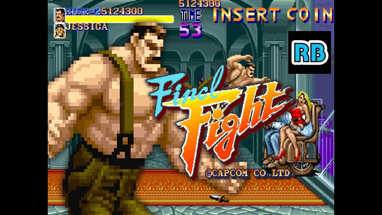 1989 [TAS 60fps] Final Fight (World) 6355500pts Haggar ALL