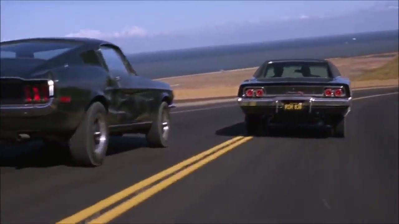 Bullitt (1968) car chase scene